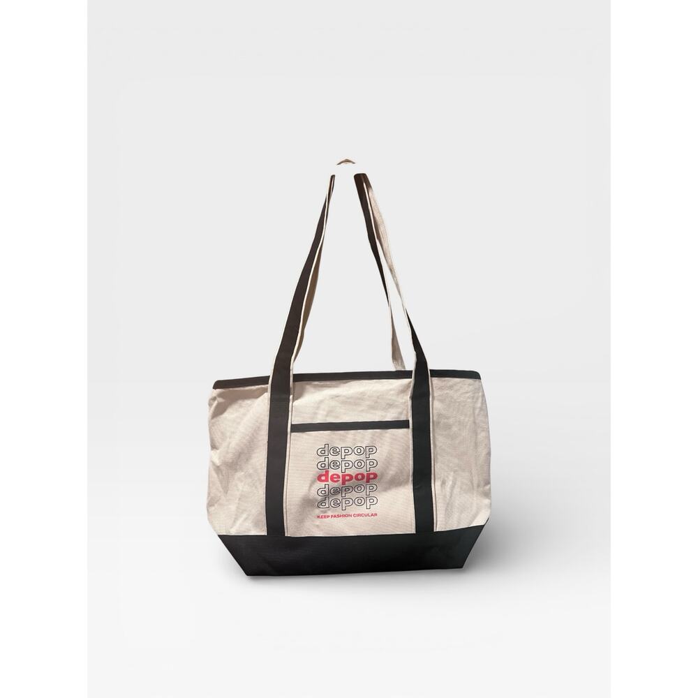 Depop Medium Canvas Tote Bag